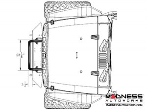 Jeep Wrangler JK Frame-Built Bumper Base w/Crawler Caps - #1201 
